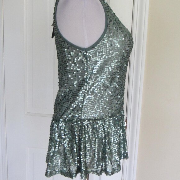 NWT H.I.P. HAPPENING IN THE PRESENT Sequin Drop Waist Tank Top – Med - Picture 3 of 7